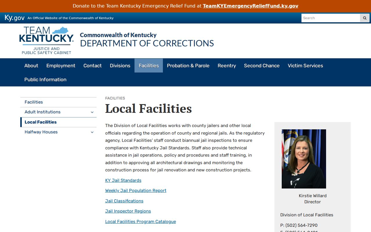 Monroe County arrest history Kentucky local jail oversight information