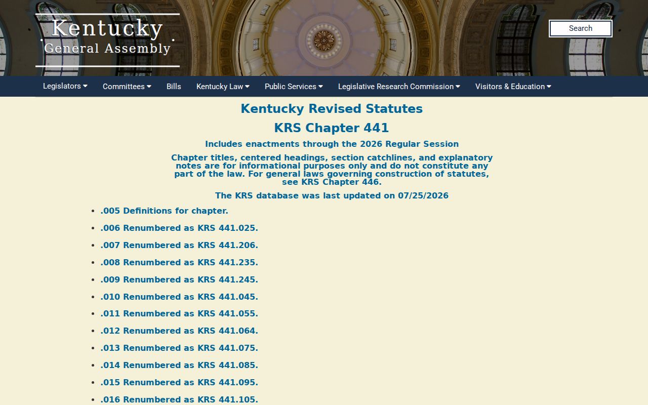 Monroe County arrest history KRS Chapter 441 jail records source