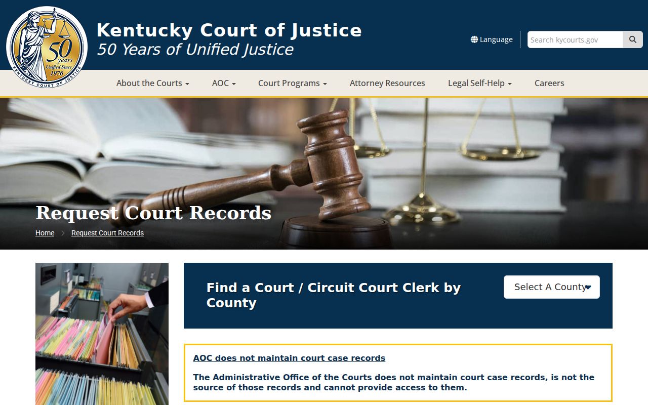 Monroe County criminal history court records request route